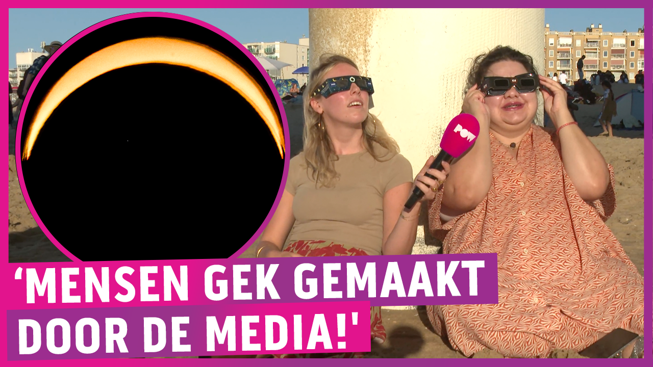 Zonsverduistering-hater gespot in Scheveningen: ‘Gave shit niffo!'
