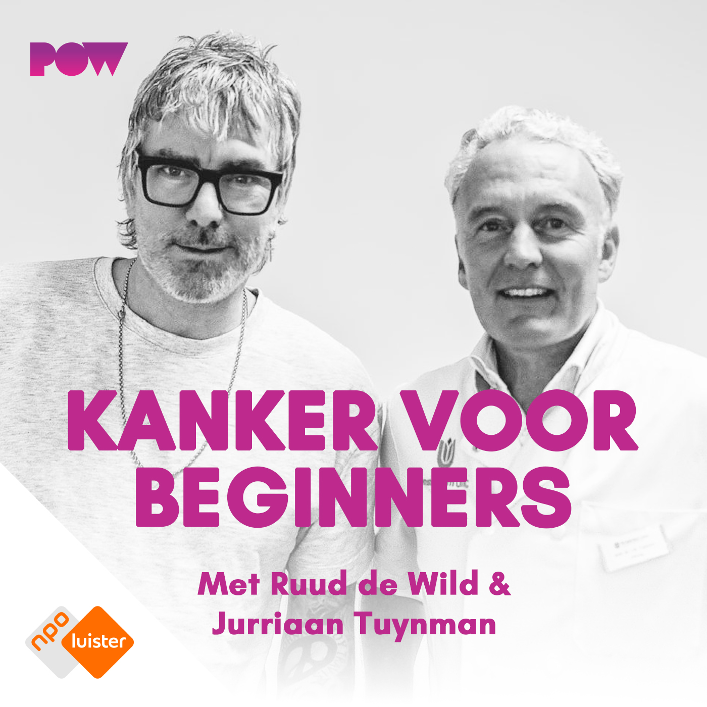 PowNed-podcast: ‘Kanker voor Beginners’ met Ruud de Wild en oncoloog Jurriaan Tuynman
